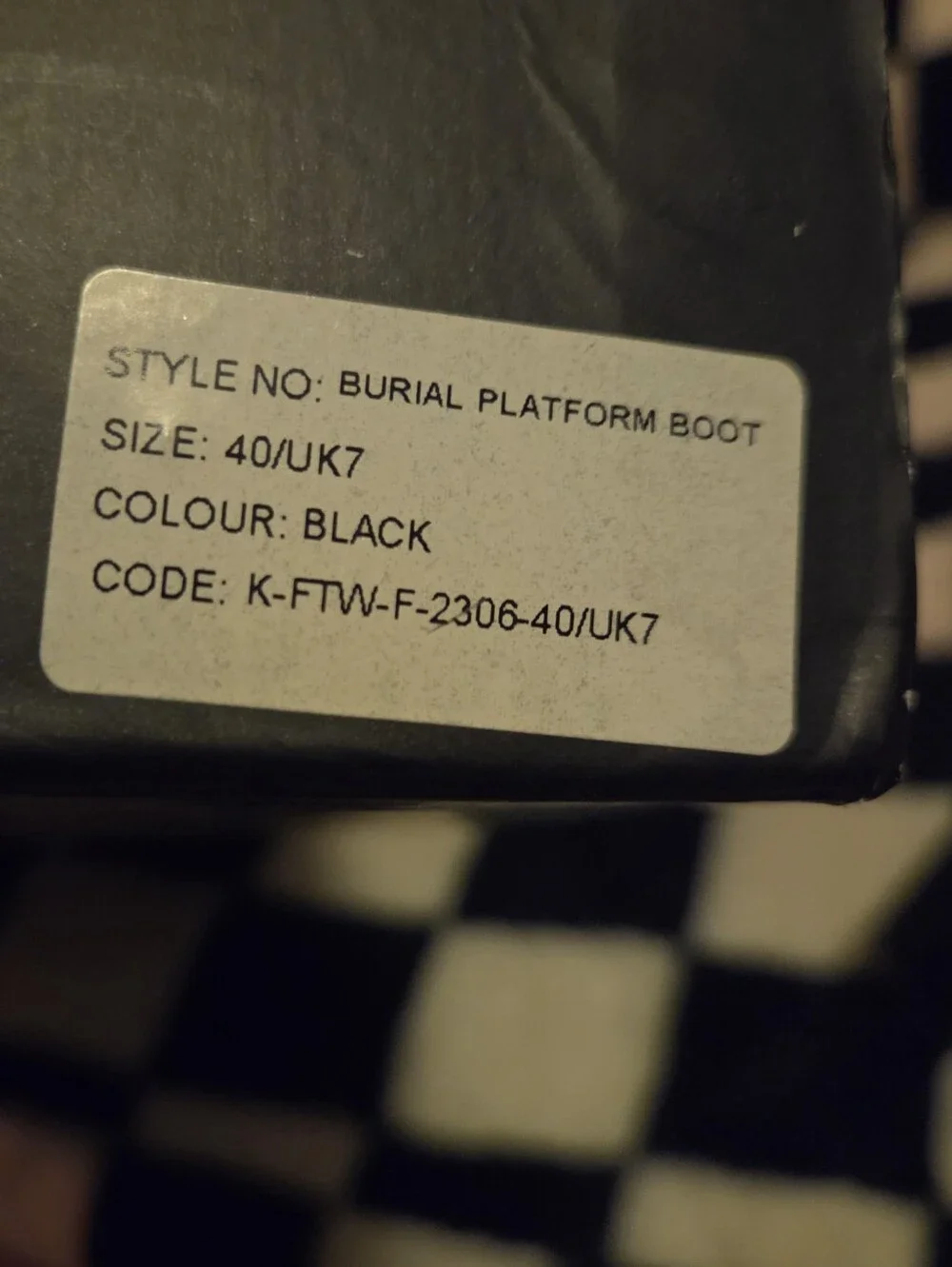 Killstar Burial Platform Boot